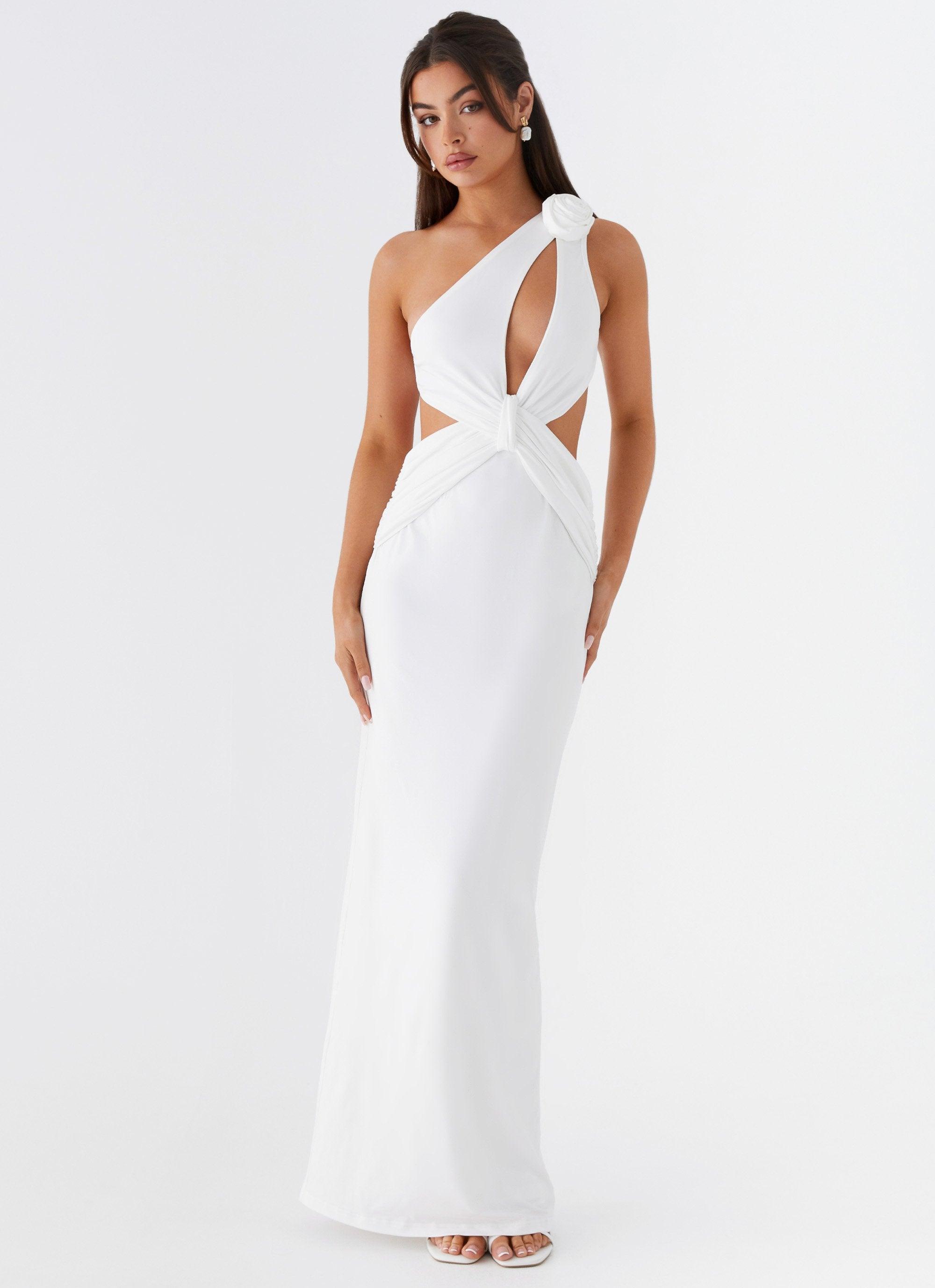 Lovesome Rosa Maxi Dress - White Product Image