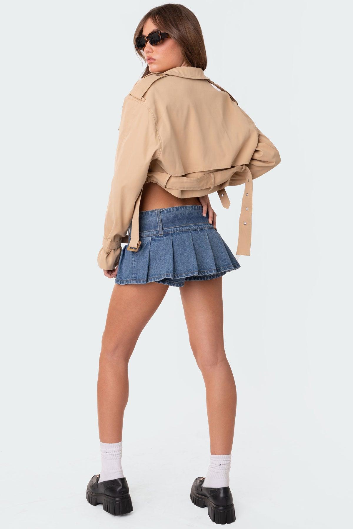 Shadow Cropped Trench Jacket Product Image