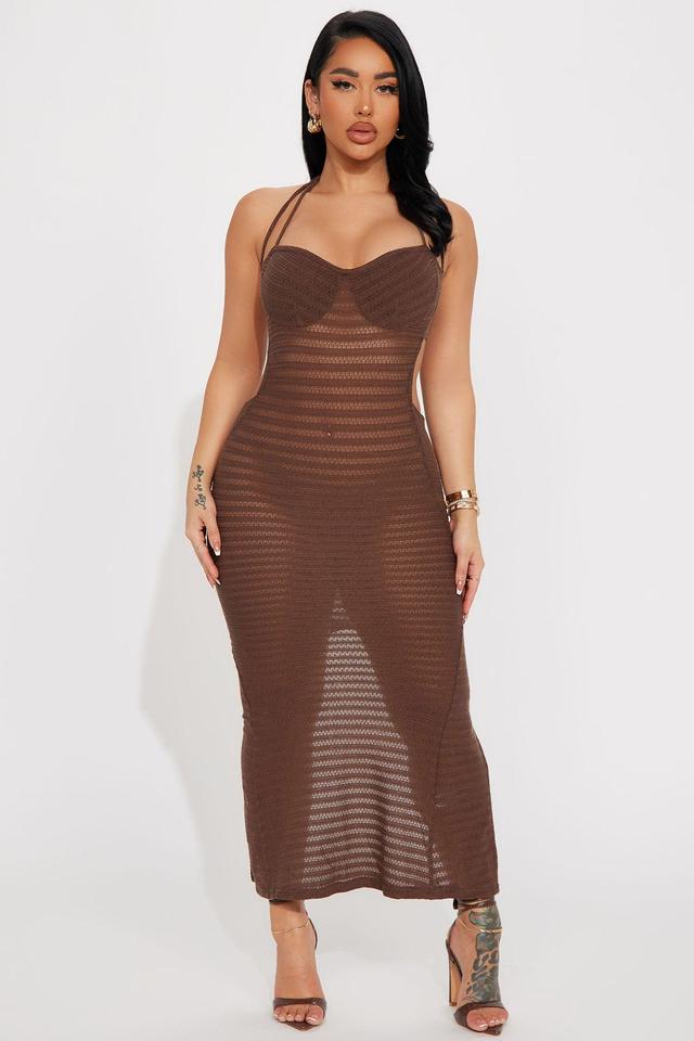 Teya Maxi Dress - Brown Product Image