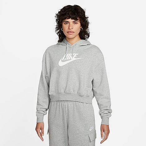 Women's Nike Sportswear Club Fleece Oversized Crop Graphic Hoodie Product Image