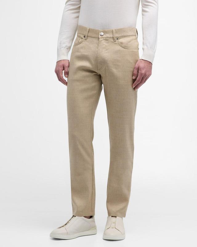 Mens Straight-Leg Twill 5-Pocket Pants Product Image