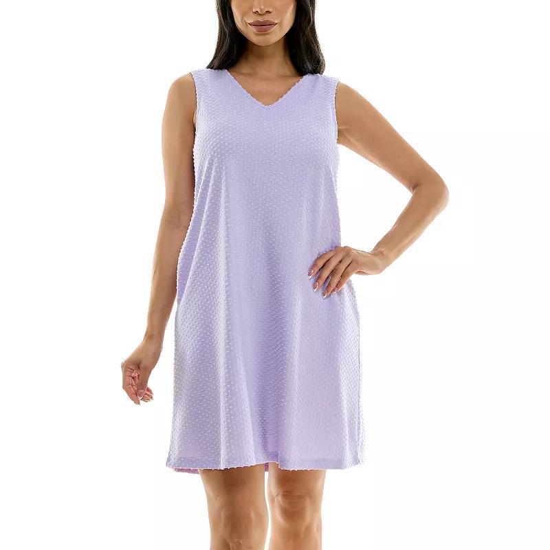 Womens Nina Leonard V-Neck Reversible Trapeze Dress Product Image