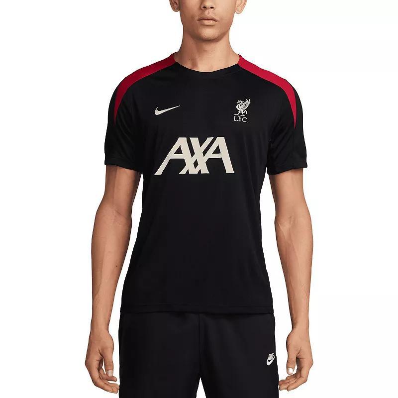 Mens Nike Black Liverpool 2024/25 Strike Performance Top Product Image