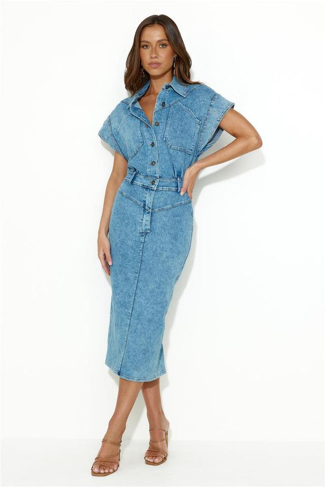 Boundless Possibilities Midi Dress Denim Product Image