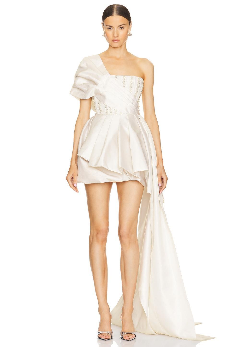 Genevive Blanc High Low Dress Bronx and Banco Product Image