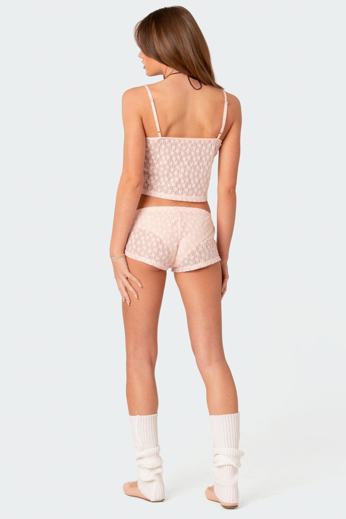 Starstruck Sheer Low Rise Micro Shorts Product Image