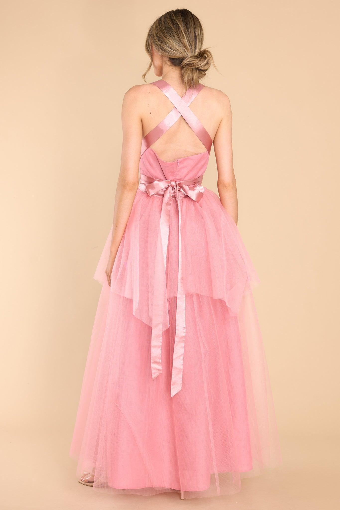 Aura Graceful Movements Rose Maxi Dress Pink Product Image