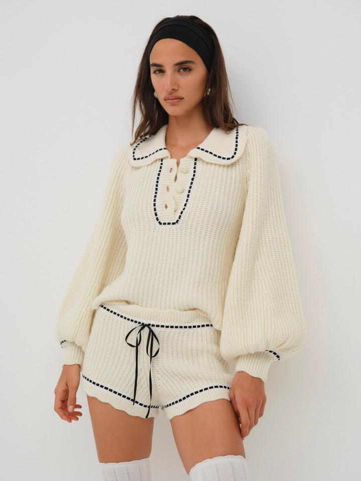 Jeannette Sweater — Ivory Product Image