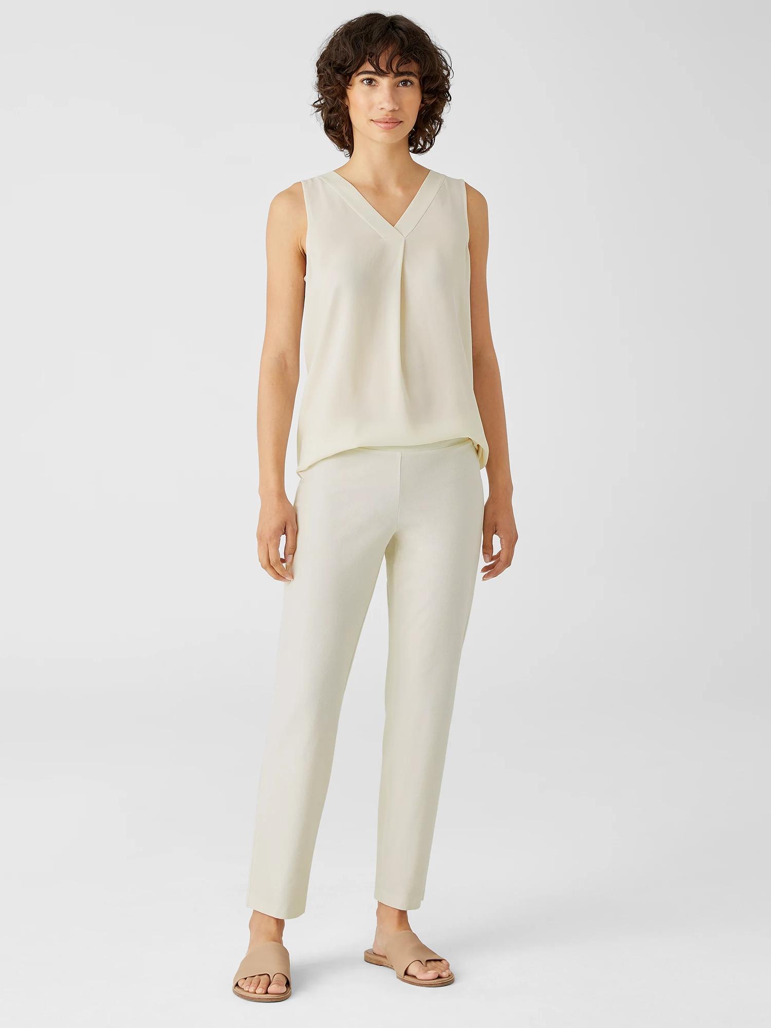 EILEEN FISHER Washable Stretch Crepe Pantfemale product image