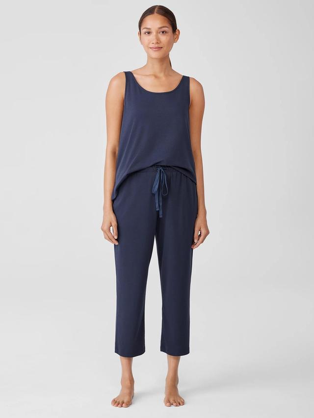 EILEEN FISHER Organic Cotton Interlock Slouchy Sleep Pantfemale Product Image