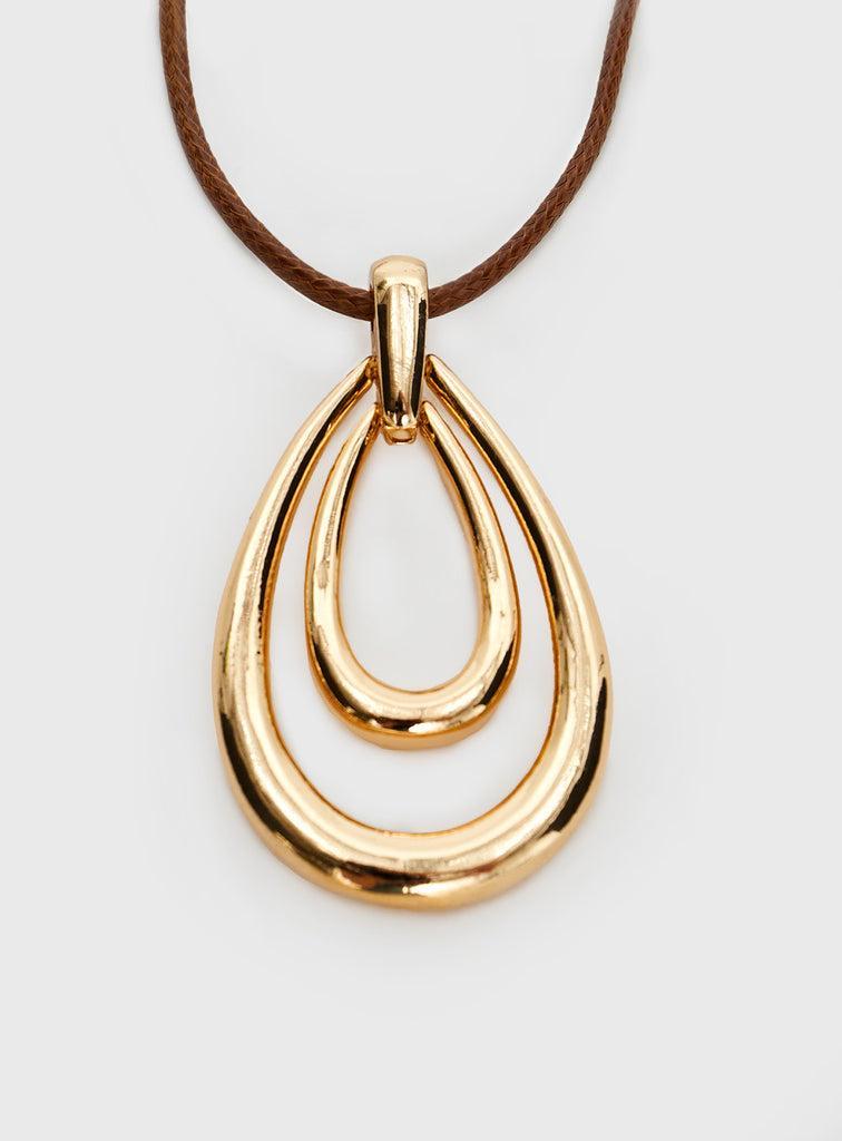 Neroli Necklace Gold/ Brown Product Image