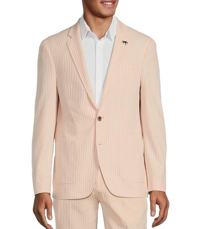 Murano Corsa Di Cavalli Derby Collection Slim Fit Stripe Seersucker Blazer Product Image