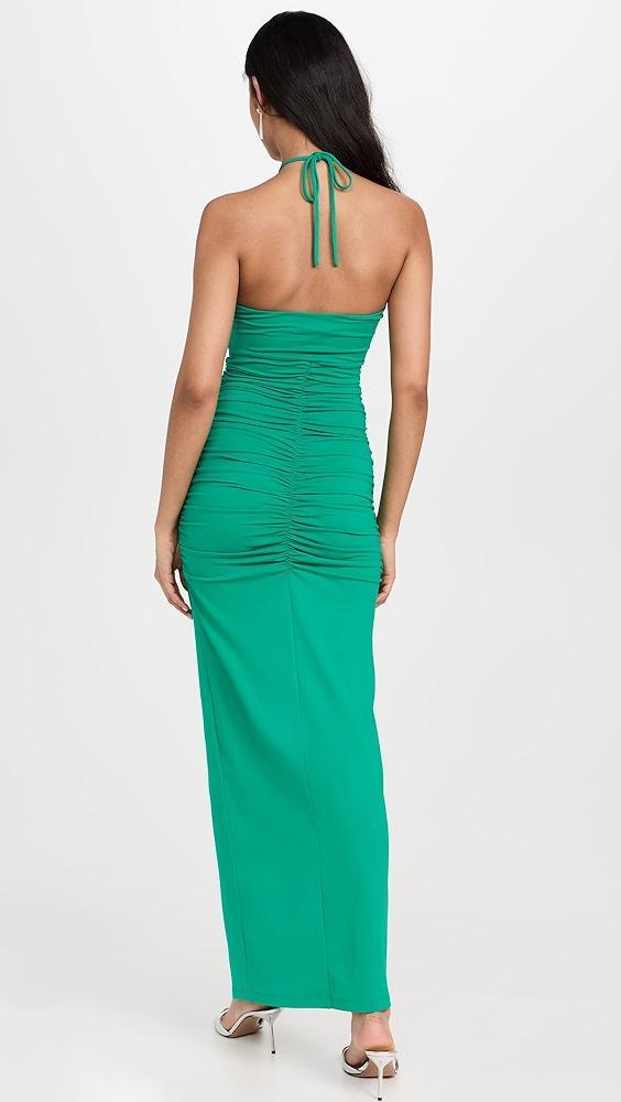 Susana Monaco Gathered Front Halter Dress | Shopbop Product Image