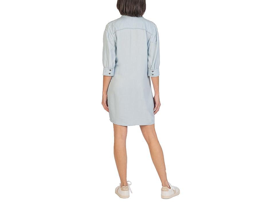 KUT from the Kloth Sylvia Shirtdress (Light Wash) Women's Clothing Product Image