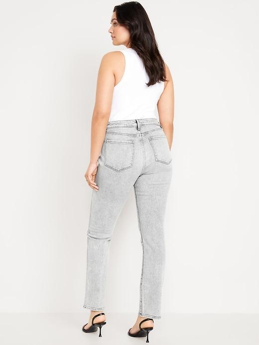 High-Waisted Vintage Slim Jeans Product Image