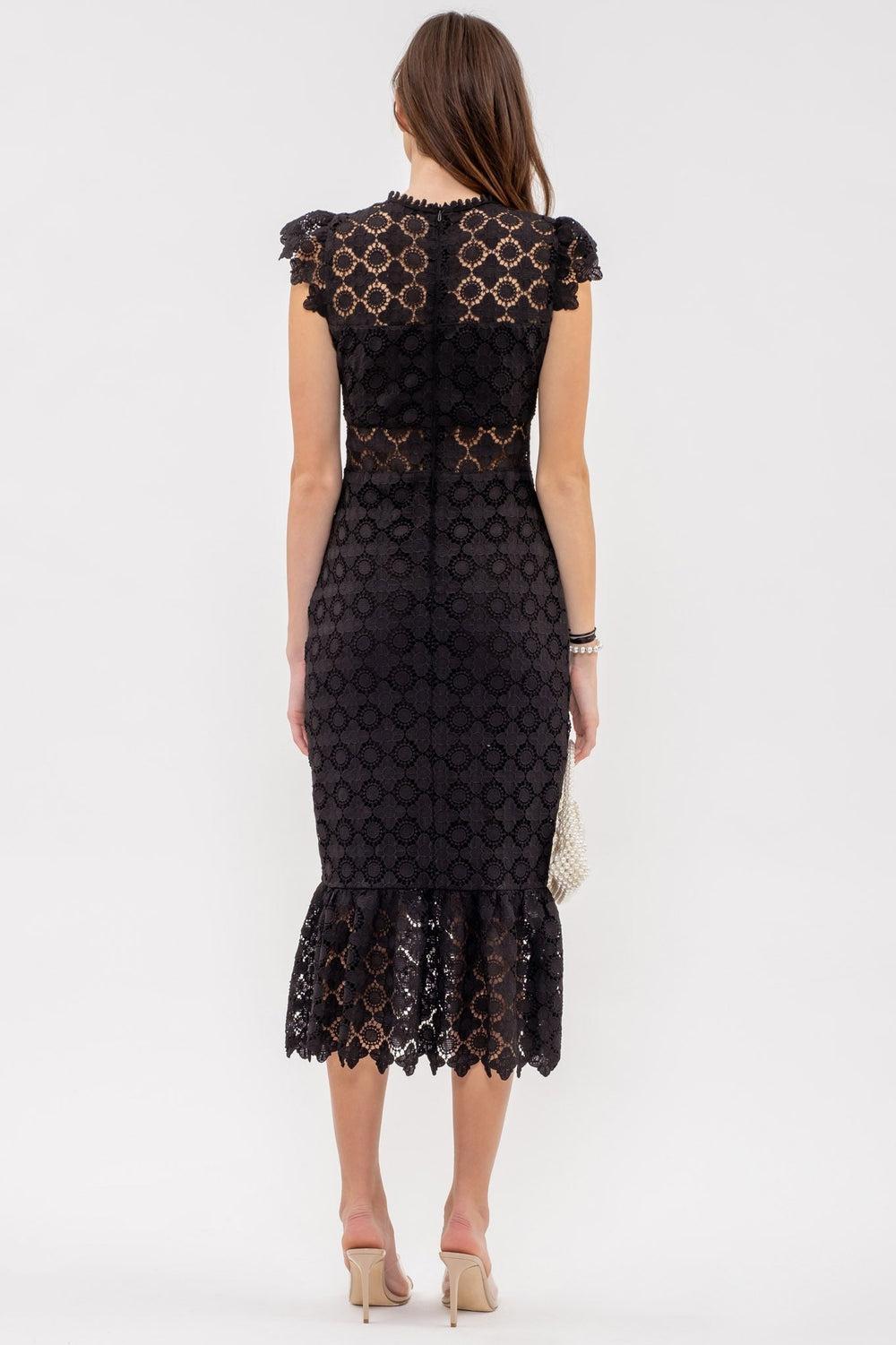 The Lace Eyelet Dress-2 Colors* Product Image