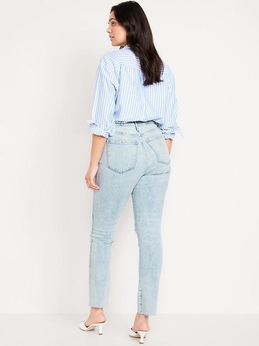 High-Waisted Vintage Slim Jeans Product Image