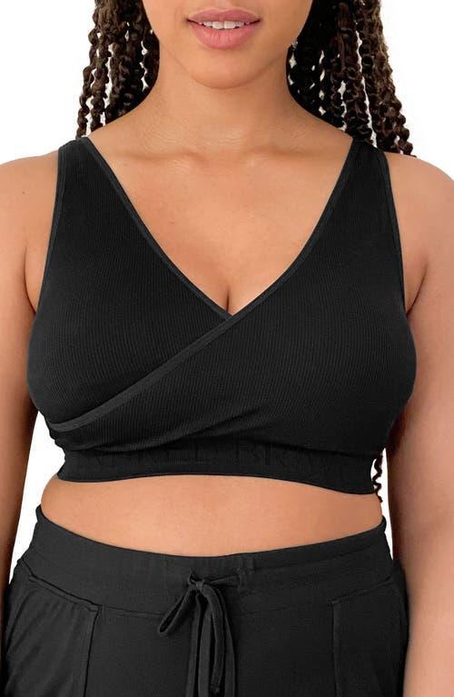 Kindred Bravely Womens Sublime Nursing Adjustable Crossover Bra - Black Product Image