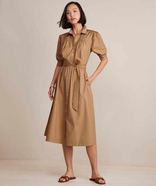 Puff Sleeve Midi Shirtdress Product Image