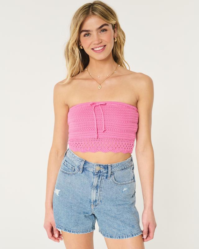 Crochet-Style Tube Top Product Image