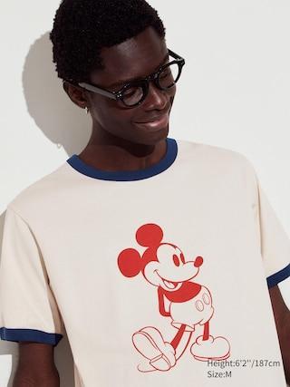 Mens Mickey Stands Ut (Short-Sleeve Graphic T-Shirt) Off White 2XL UNIQLO US Product Image