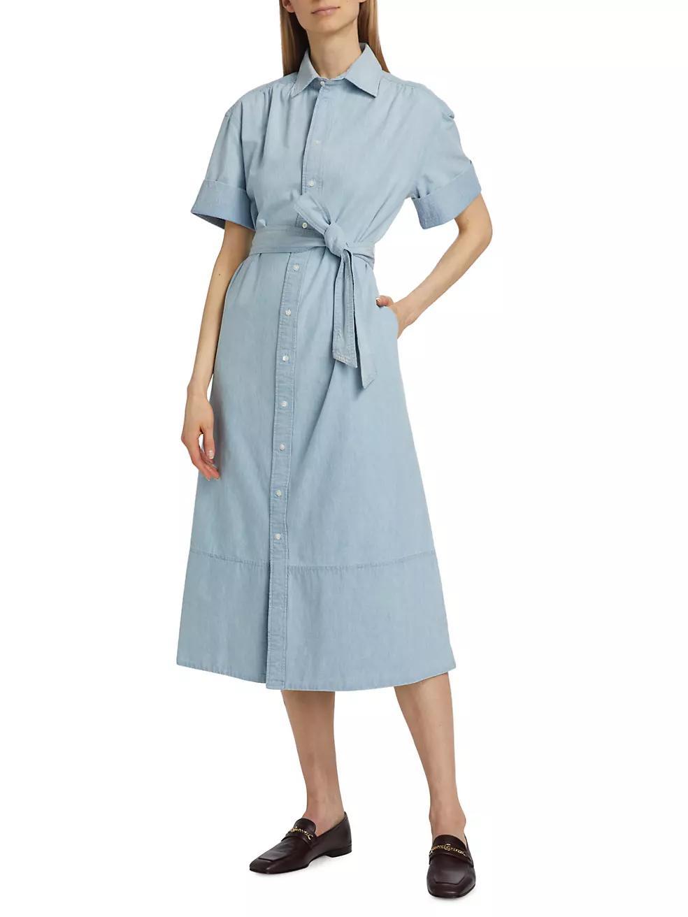 Chambray Midi-Shirtdress Product Image