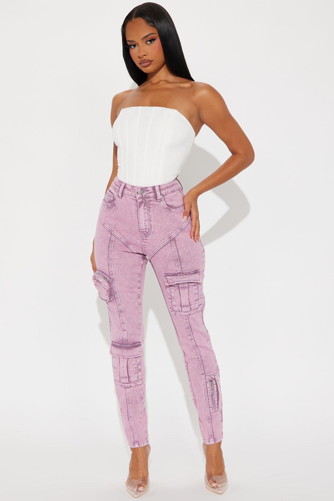 Uncompromised Love Washed Skinny Pant - Purple Product Image