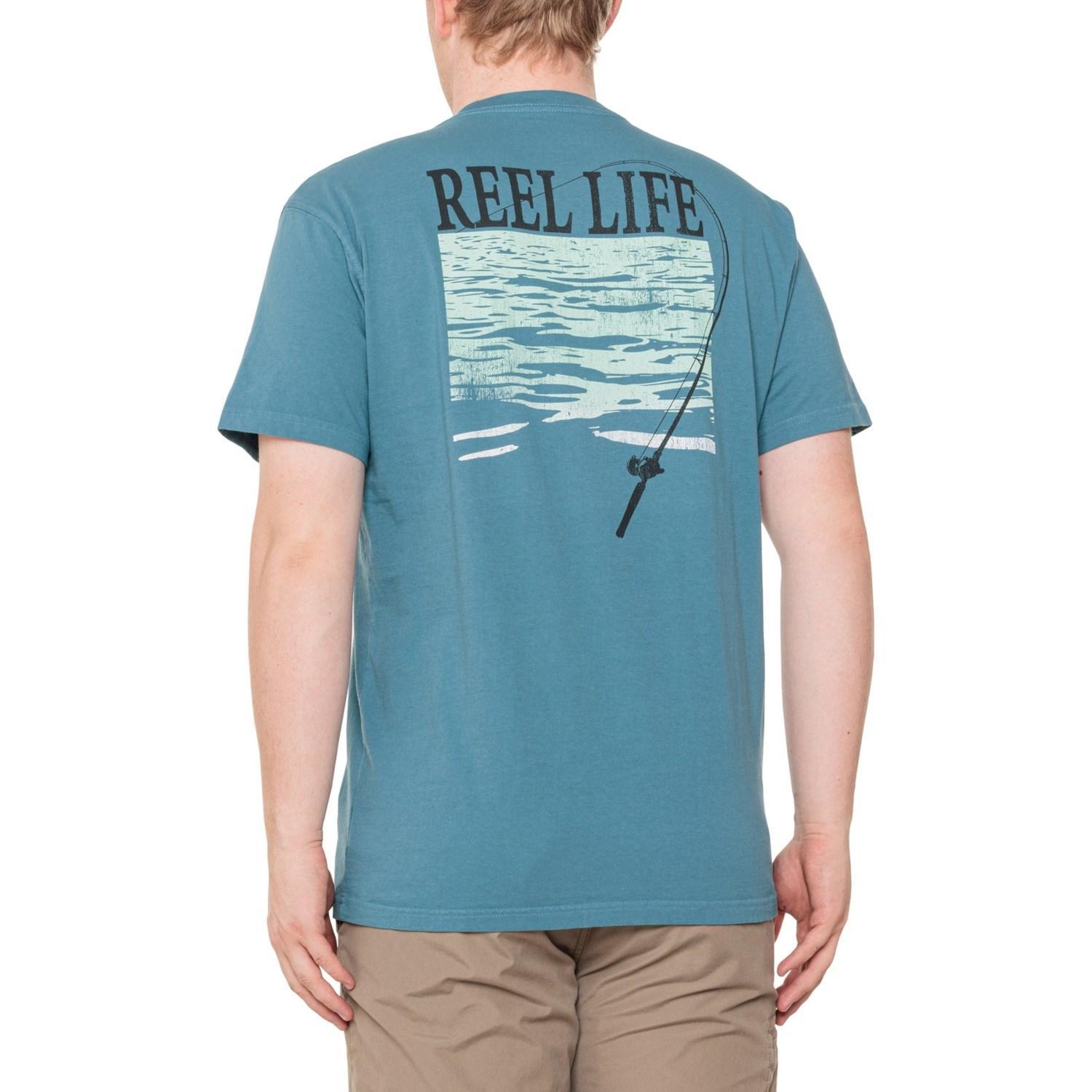 Reel Life Ocean Washed Casting Line T-Shirt - Short Sleeve Product Image