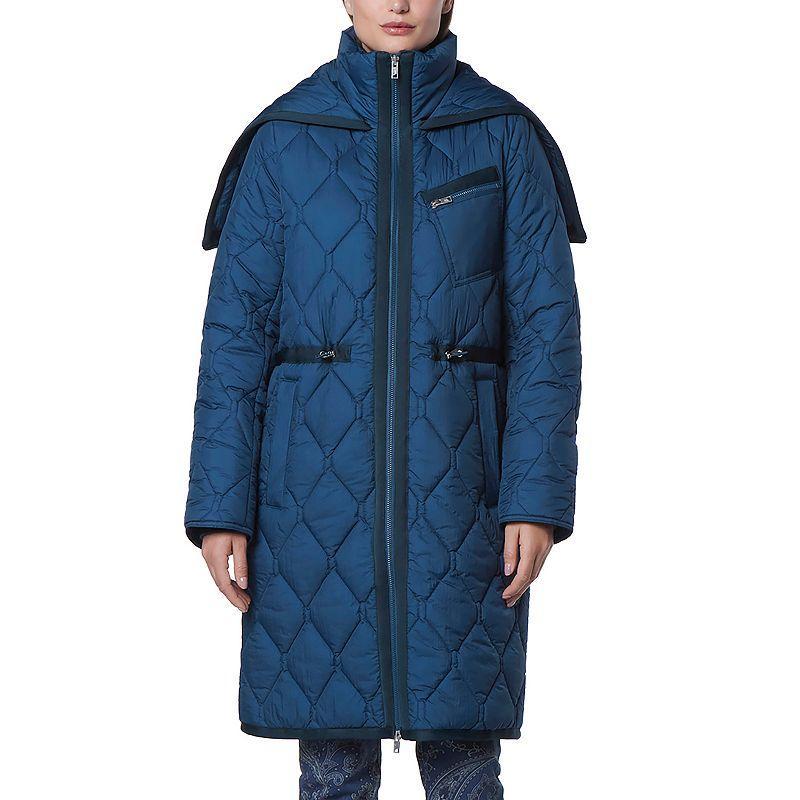 Womens Andrew Marc Marc New York Split Hood Quilted Anorak Jacket Product Image