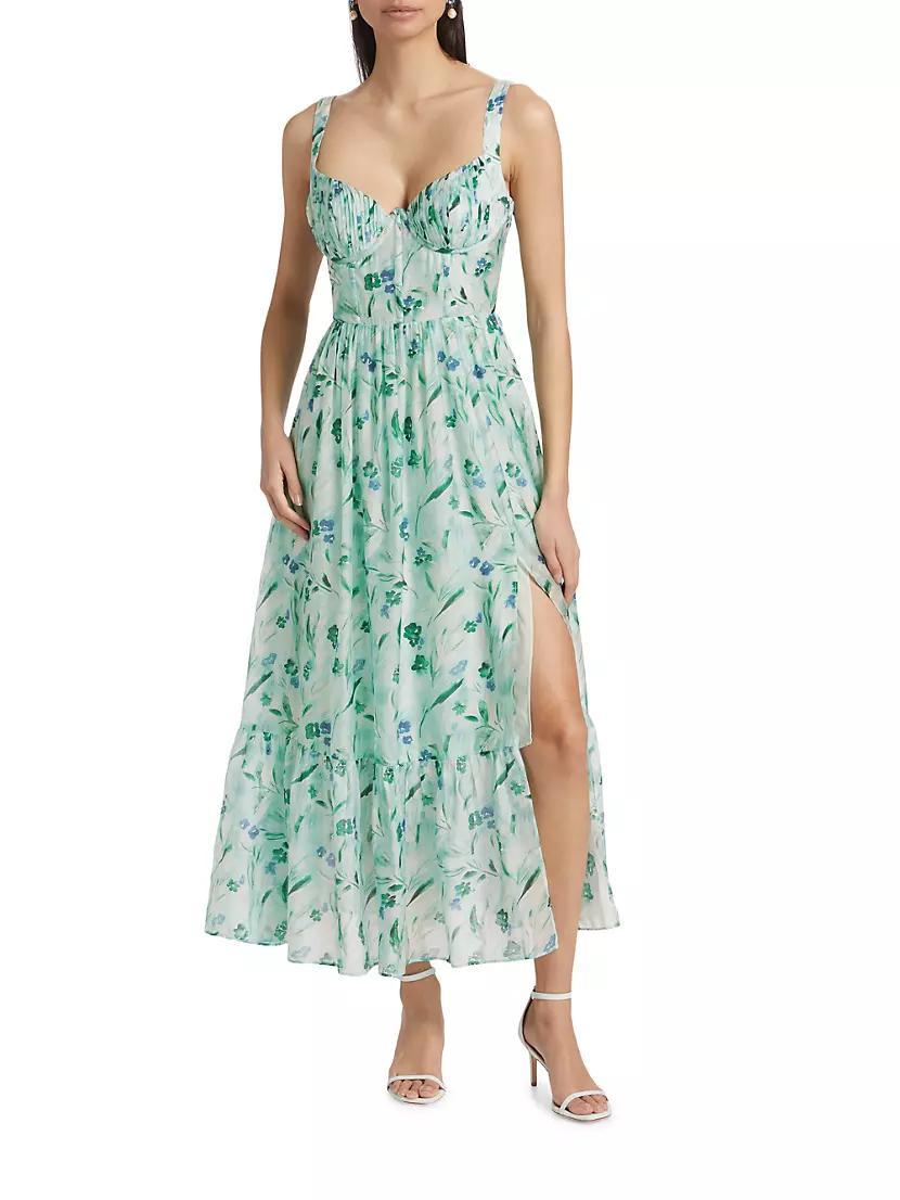 Kelby Floral Print Midi-Dress Product Image