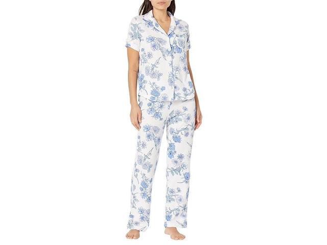 Karen Neuburger Spring Dreamer Girlfriend Short Sleeve Long PJ Set (Dreamer Floral) Women's Pajama Sets Product Image