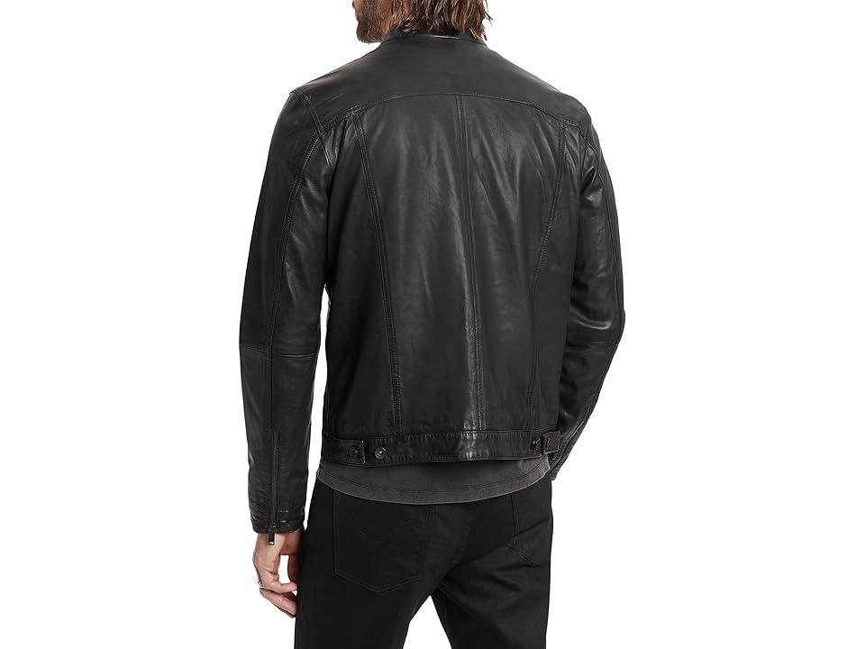 John Varvatos BRANDO BAND COLLAR JACKET Men's Clothing Product Image