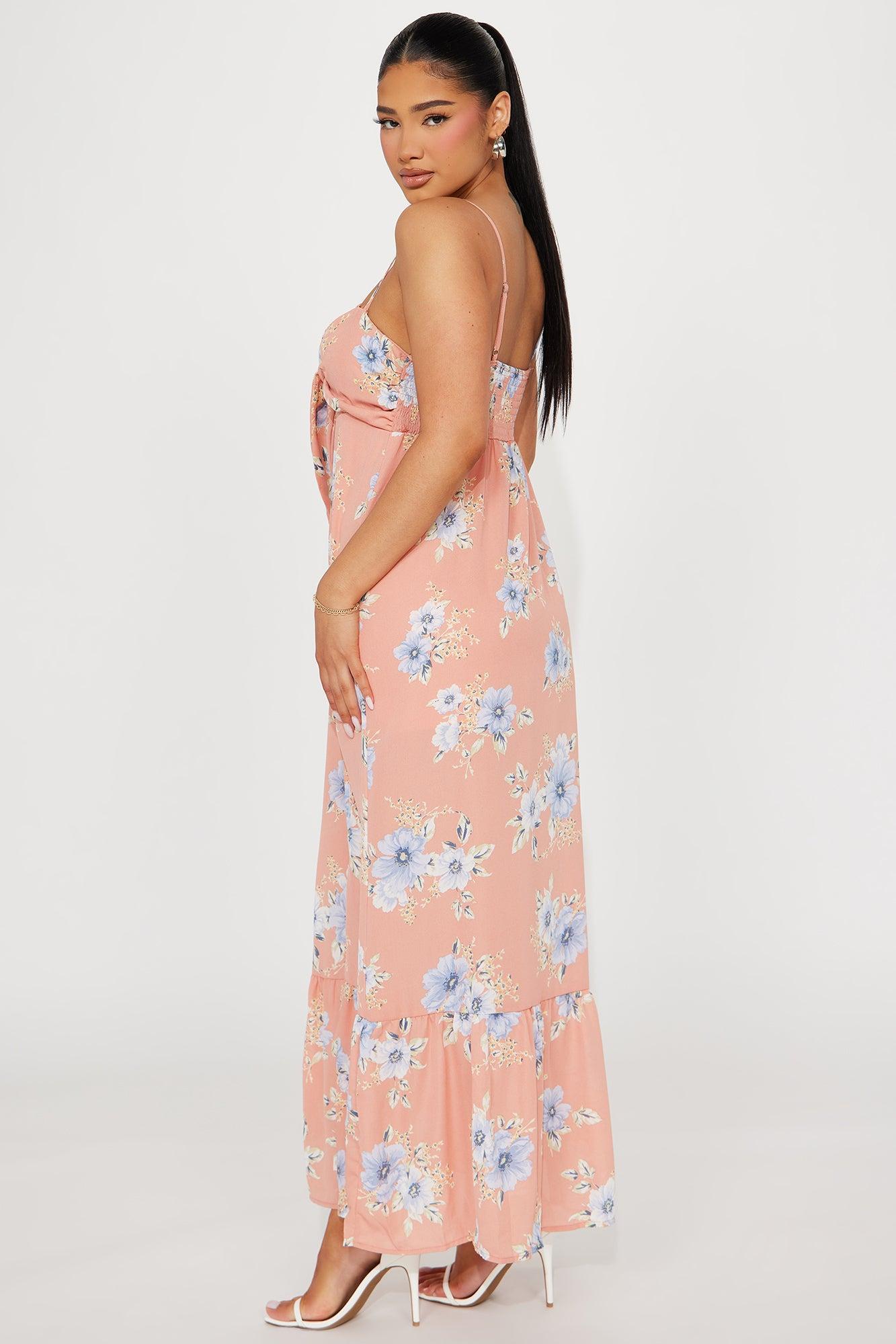 Brunch Chic Maxi Dress - Orange Product Image