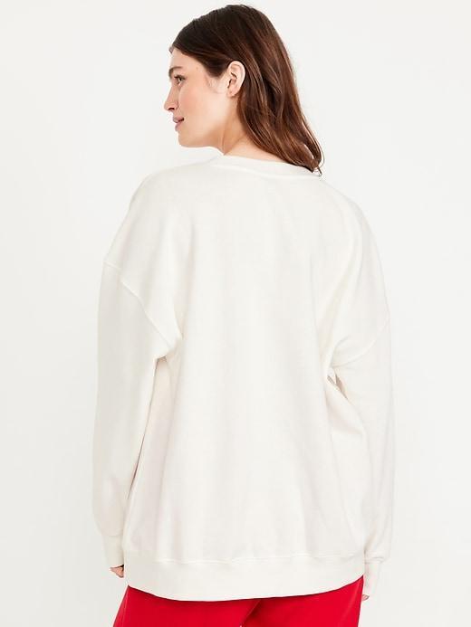 Oversized Crew-Neck Sweatshirt Product Image