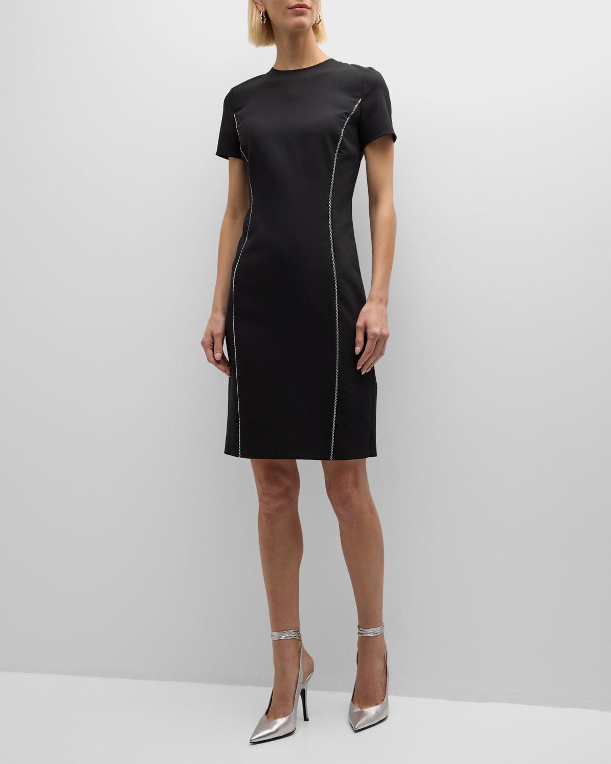 Womens Zip-Trim Techno Cady Dress Product Image