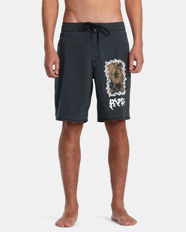 Wayback Trunk 16" Boardshorts - Black Product Image