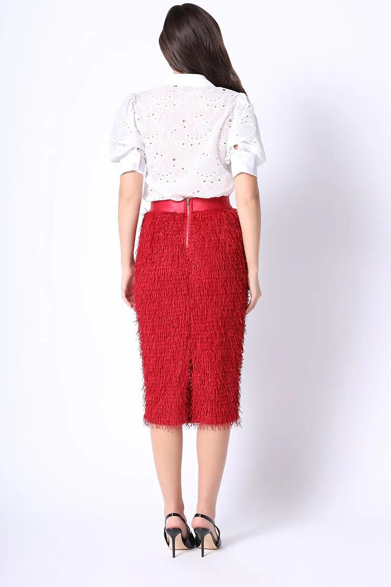 Tinsel Style Pencil Skirt Product Image