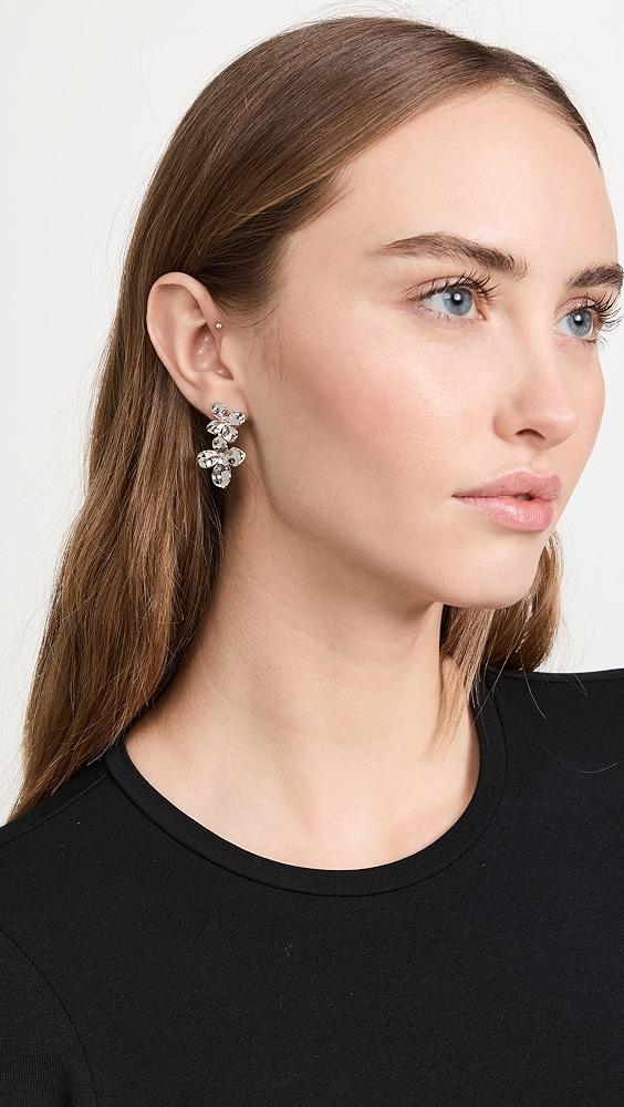 SHASHI Double Flower Drop Earrings | Shopbop Product Image