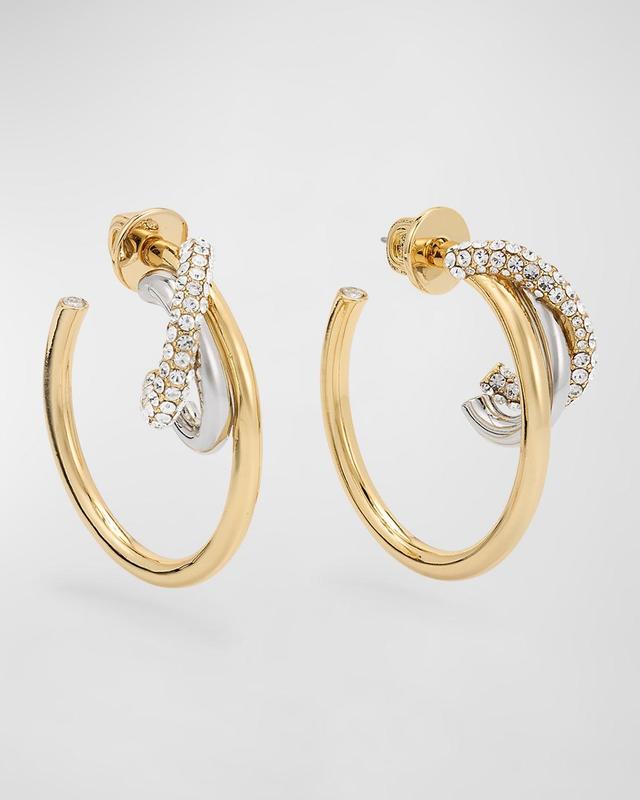 Demarson Blythe Hoop Earrings in Metallic Gold Product Image