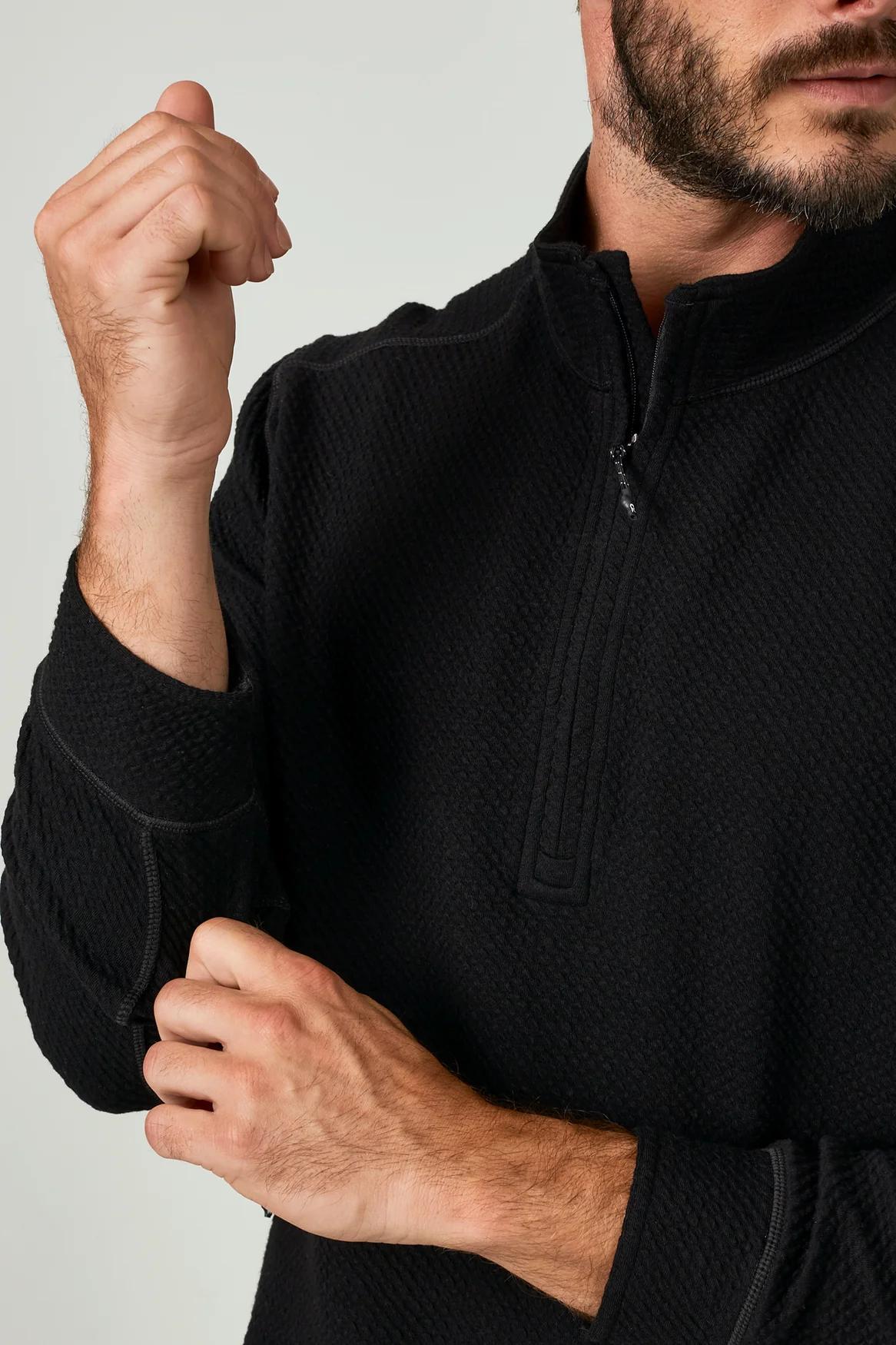 Restoration Quarter Zip Pullover - Black Product Image