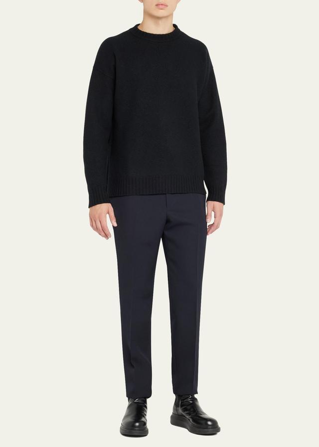 Mens Sharp Wool Gabardine Trousers Product Image