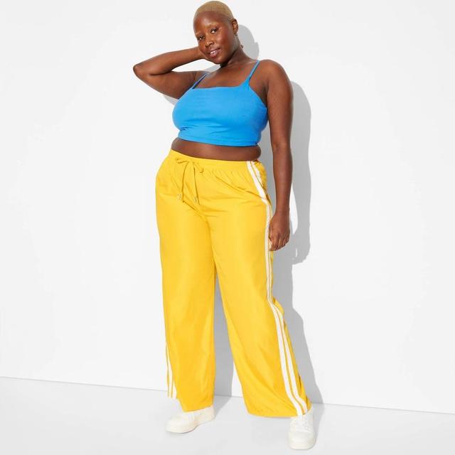 Womens Game Day High-Rise Track Pants - Wild Fable Yellow 2X Product Image