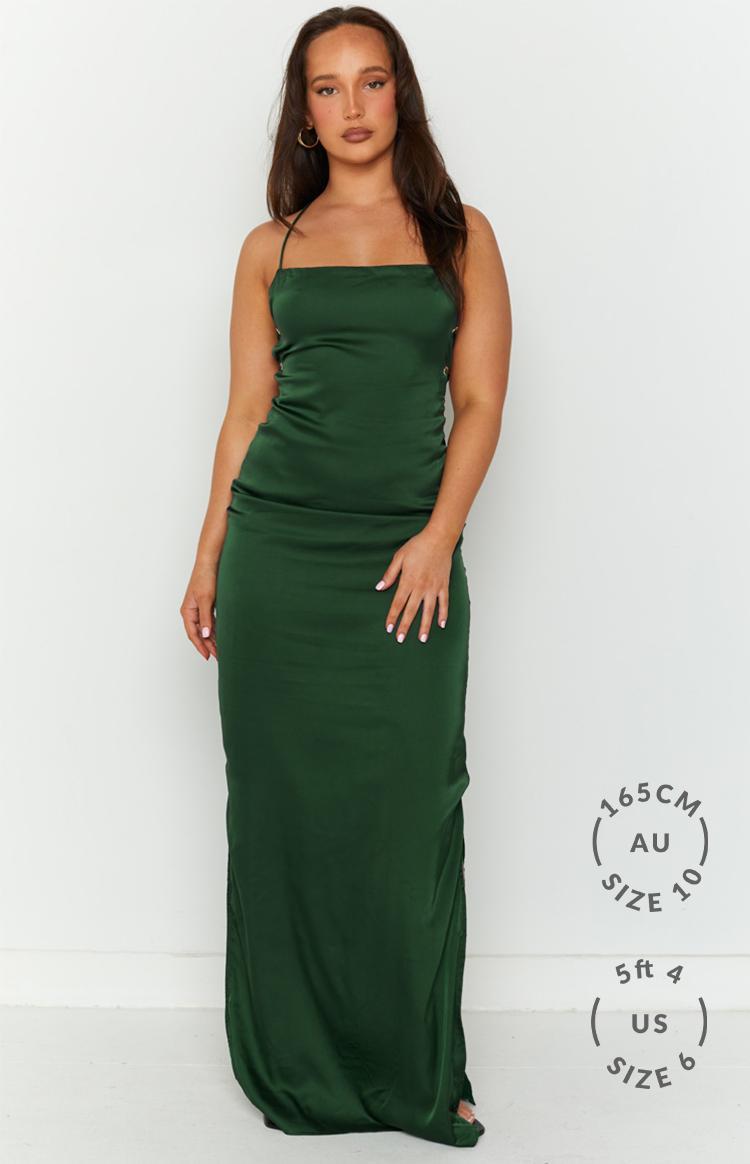 Manhattan Slip Formal Dress Emerald Product Image