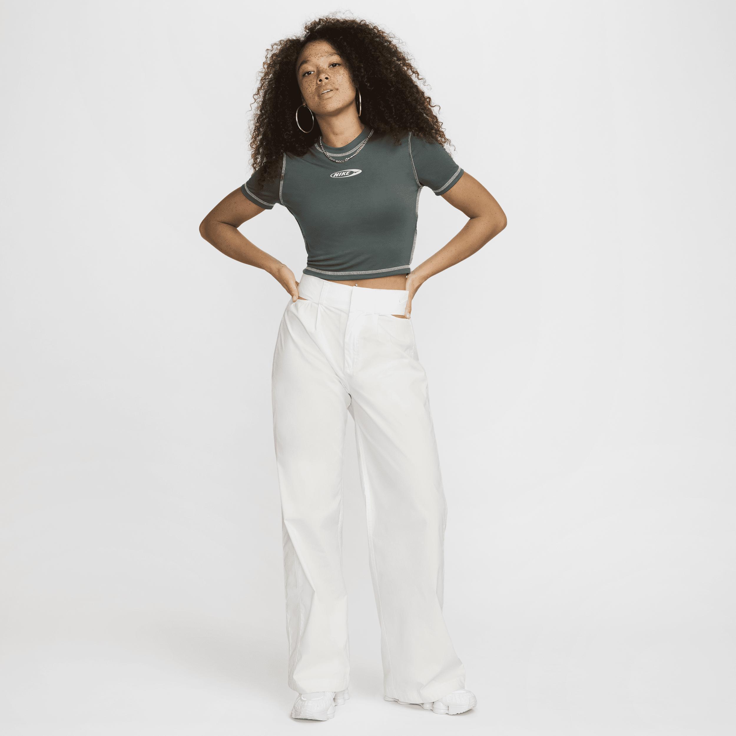 Women's Nike Sportswear Chill Knit Slim Cropped T-Shirt Product Image