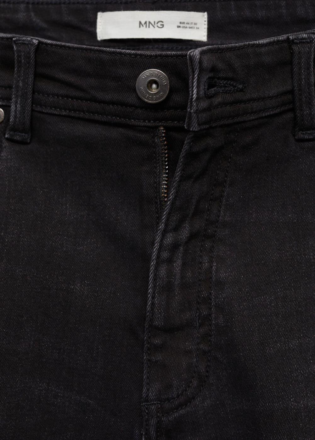 MANGO MAN - Slim-fit denim bermuda shorts black denimMen Product Image