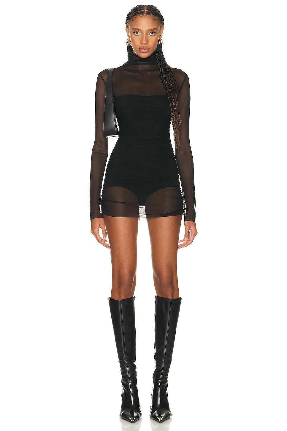 Norma Kamali Long Sleeve Turtleneck Pickleball Dress Product Image