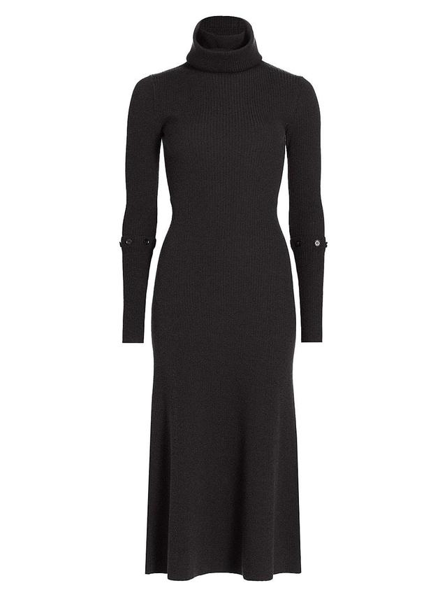 Womens Jocelyn Ribbed Fit & Flare Dress Product Image