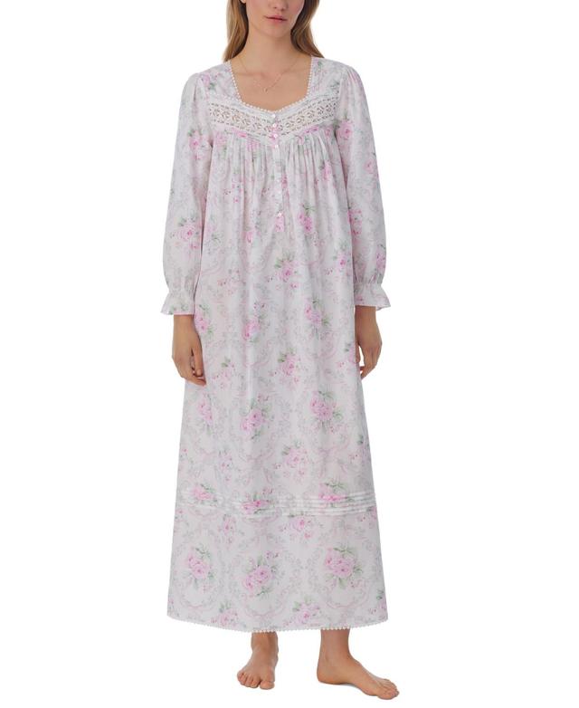 Eileen West Womens Cotton Floral Ballet Nightgown Product Image