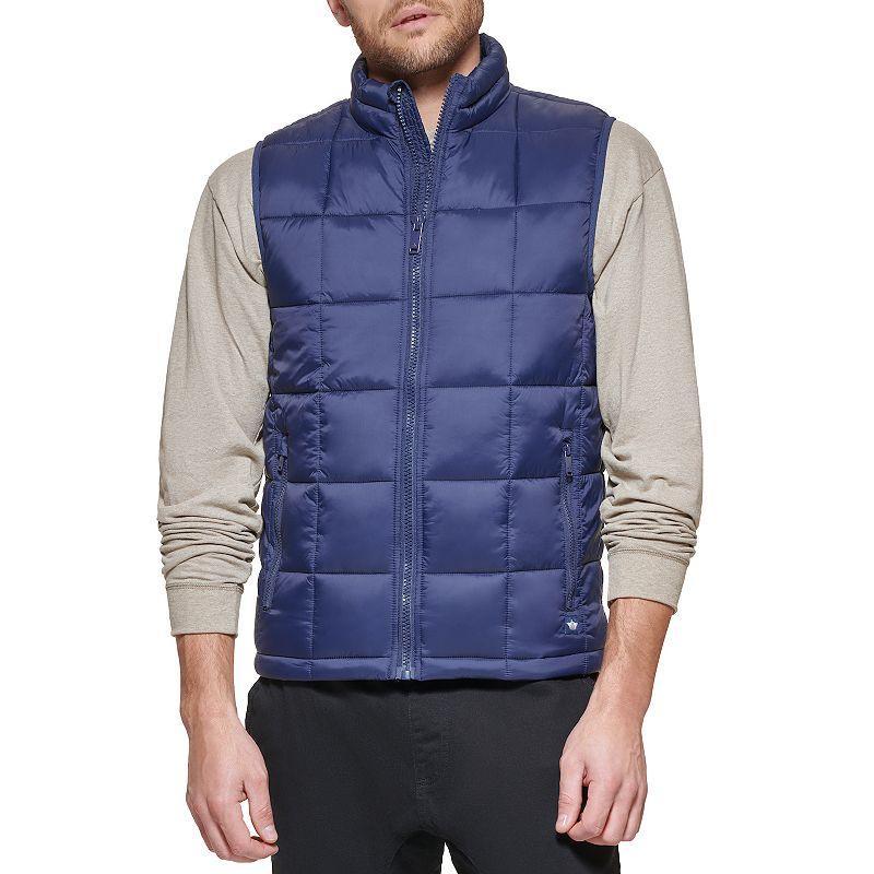 Mens Dockers Box Quilted Vest Green Product Image