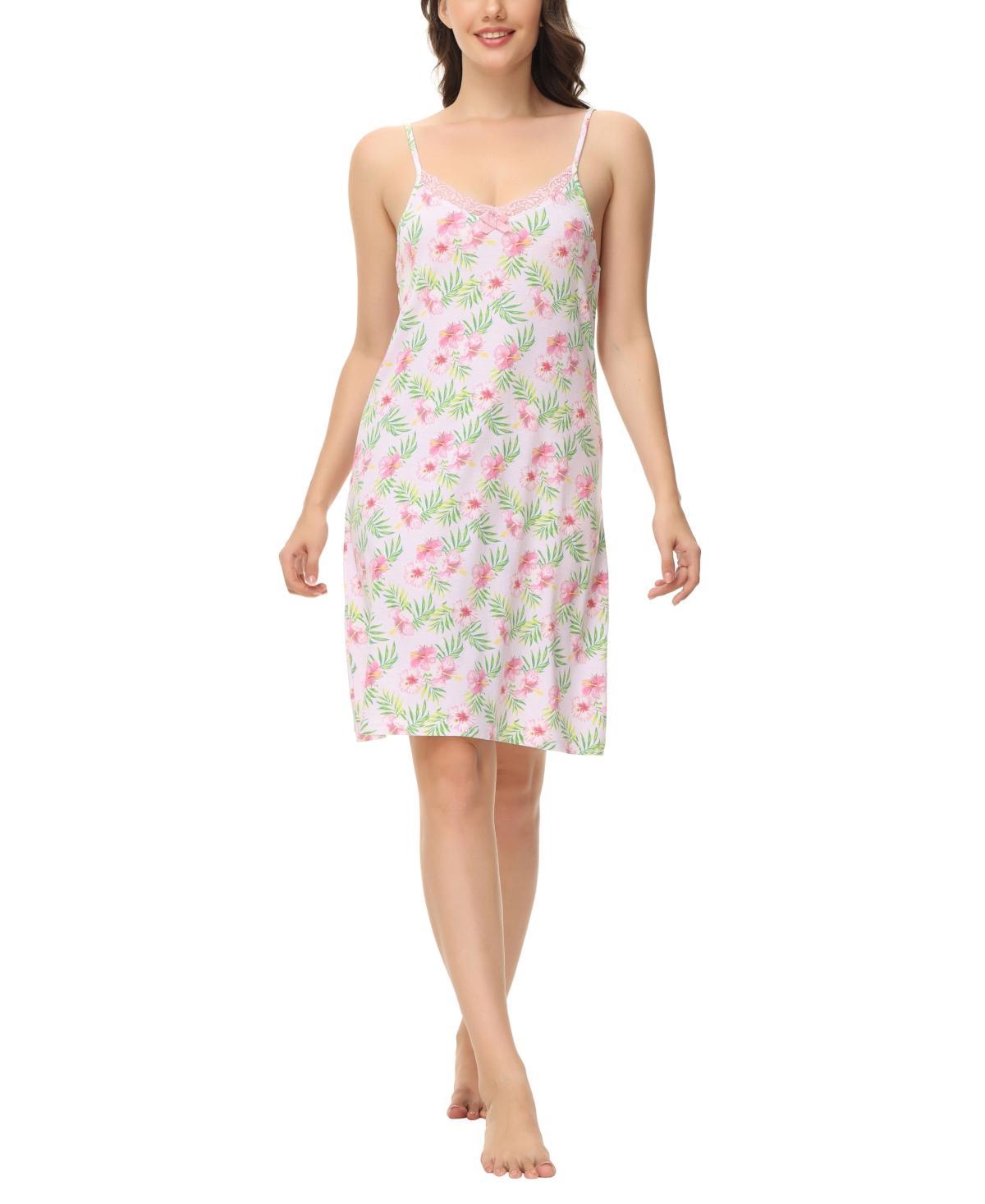 Ink+Ivy Womens Printed V-Neck Nightgown Product Image